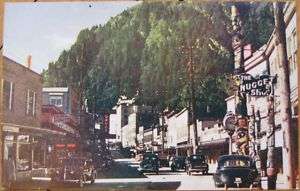 1950 Postcard Main Street/Nugget Shop Juneau, Alaska AK  