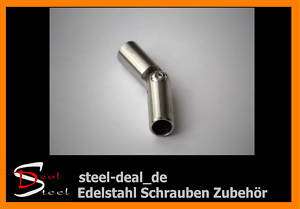 Edelstahl Gelenk Rundstahl Ø 12 x 72 mm Verbinder Stab  