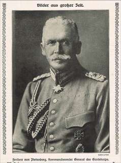 1916   Kurt Freiherr von Plettenberg General des Gardekorps 1 WK Orden 