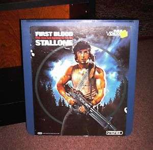 Stallone   First Blood CED   RCA VideoDisc, VG  