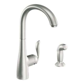 MOEN Arbor Single Handle High Arc Kitchen Faucet in Classic Stainless 