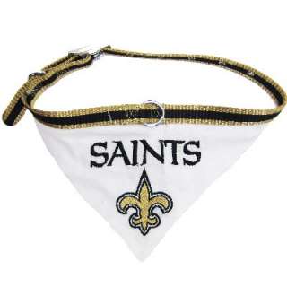 New Orleans Saints NFL Dog Collar Bandana   S  
