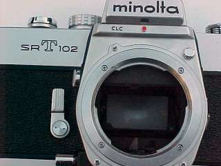 Minolta SRT102 Single Reflex 35mm Camera   Good Condition  