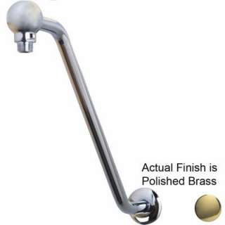 Pegasus 17 1/2 In. Victorian Shower Arm in Polished Brass 5585 PB at 