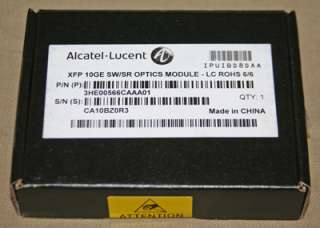 ALCATEL LUCENT XFP 10GE SR/SW OPTICS MOD 100% AUTHENTIC  