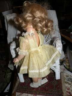 old A/O 16 antique Doll jointed 5 pscposition marked great outfit 