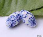   Chinese Hand made Blue&White Porcelain Beads Fit Jewelry Making BCH24