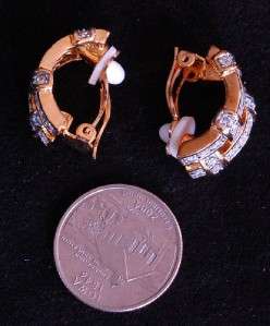 Camrose & Kross Jackie Kennedy Rhinestone Earrings  