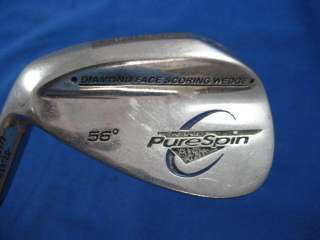 LH PURE SPIN DIAMOND FACE 56* SAND WEDGE STEEL  