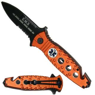   Knife EMT Knife Rescue Pocket Knife 1st Responder Orange Pocket Knife