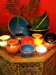 marokkanische keramik wind aschenbecher handarbeit Neu  