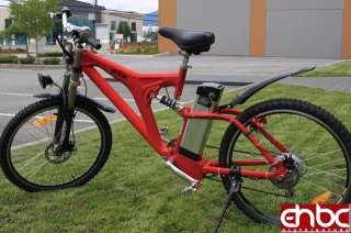 DS26 Red Dual Suspension 350W LI Electric Mountain Bike  