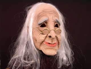 Oma Latex Maske Karneval Fasching Kostüm Omi Großmutter  