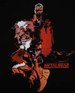 Metal Gear Solid Solid Snake Big Boss Konami Video Game T Shirt Tee 
