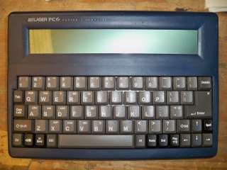 Laser PC6 portable computer laptop word processor  
