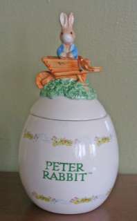 BEATRIX POTTER Peter Rabbit Egg Jar Easter 2003 Bunny  