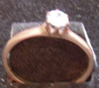 Jewelry Beautiful Solitaire Diamond Engagement Ring 14K  