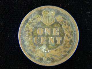 1873 1c. Small Cent Indian Head Fine Porous /B 495  