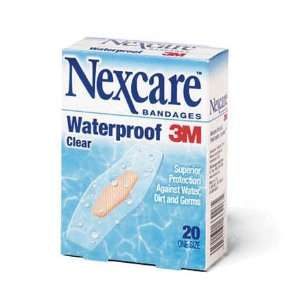 3m Nexcare Waterproof Bandages 1 X 2 1/4   Model 586 20   Box of 20