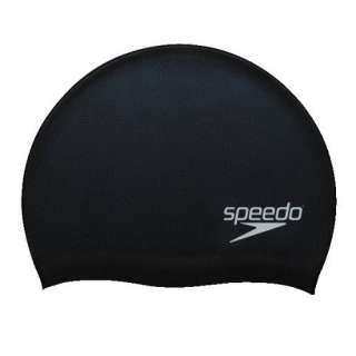 Speedo Elite Latex Swimming Swim Cap Hat LAT BLACK NEW  