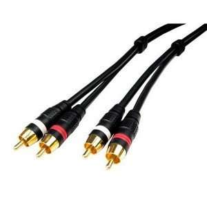  Cables Unlimited 6ft Pro A/V Series RCA Audio Cables. PRO 