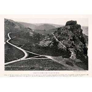   Castle Rock Landscape   Original Halftone Print