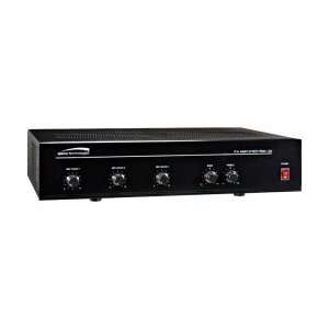   120 Watt Commercial 70V Amplifier With 3 Channel: Musical Instruments