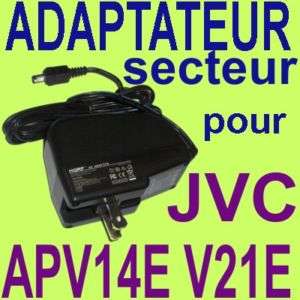 Adaptateur secteur pour JVC GZ MS90E GZ MS95E WCD  
