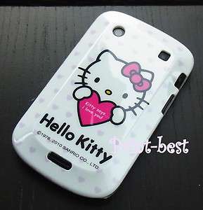   Kitty Coque Housse etui pour Blackberry Bold 9900/9930 coeur rouge