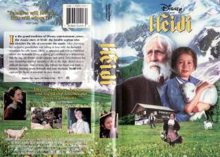 Heidi (1993) VHS NTSC (VERSIONE IN LINGUA ORIGINALE) 165 MIN. WALT 