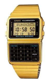   Orologio calcolatrice acciaio PVD oro CASIO DBC 611G E Data Bank