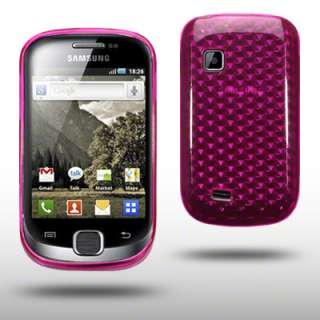 GEL CASE/COVER FOR SAMSUNG GALAXY FIT S5670 HOT PINK  
