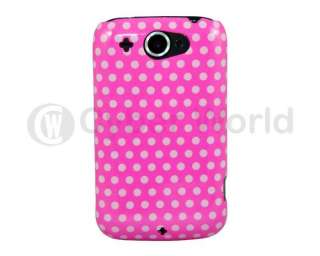 PINK LEATHER CASE COVER FOR HTC WILDFIRE G8 UK NEW  