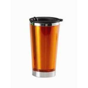  Farberware 16 oz Stainless Steel Orange Mug: Kitchen 