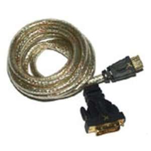  GoldX Plus Series 6 Foot HDMI Cable 19 Pin to DVI Cable 