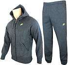 Nike New Mens Fleece Parrot Logo Gents Hooded Tracksuit Size  S  M  L 