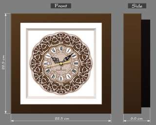 Vinyl Wall  on Handmade Vintage Wooden 3d Art Ornamental Clock Wall Art Decor Home