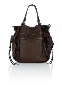 Vanessa Bruno Athé  Mushroom Washed Leather Day Bag by Vanessa Bruno 