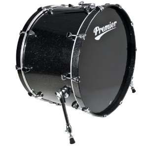   26x16 Inches Bass Drum, Drum Set (Black Sparkle) Musical Instruments