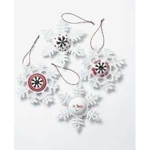 Set Of 24 Jingle Bell Snowman Snowflake Christmas Ornaments #24631 