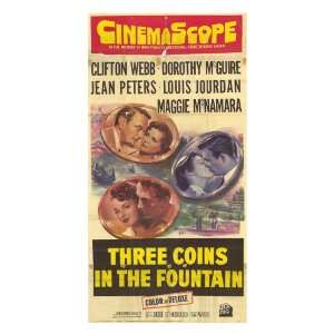  Three Coins in the Fountain Movie Poster (27 x 40 Inches 