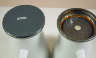 Godinger White Ceramic Pewter Coffee Pot & 2 Mugs Set  