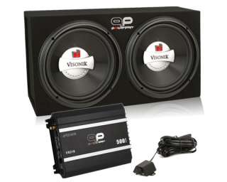 New 12 Car Subwoofer Bass System w/Amplifier + Kit NR  