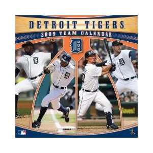 DETROIT TIGERS 2009 MLB Monthly 12 X 12 WALL CALENDAR  