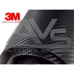 3M 1080 Scotchprint Black Carbon Fiber Vinyl Car Wrap 5ft X 5ft (25sq 