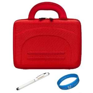 Red Durable Hard Cube Carrying Case for Acer Iconia Tab A500 10.1 inch 