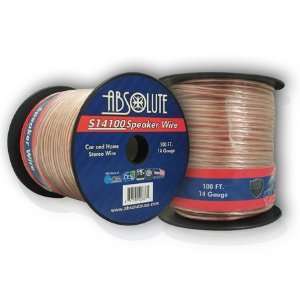   FT 14 Gauge Car and Home Stereo Clear Speaker Wire: Car Electronics