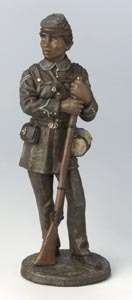 African American Figurine Classic Civil War Soldier  