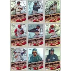  2007 Topps Baseball Hit Parade Complete Mint 30 Card Insert Set 