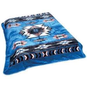    Wyndham House™ Blue Native American Print Blanket
